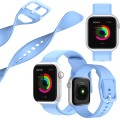 Silikonowy pasek do Apple Watch 42/44/45mm - Denim blue