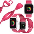 Silikonowy pasek do Apple Watch 42/44/45mm - Rose red