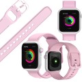 Silikonowy pasek do Apple Watch 42/44/45mm - Pink sand