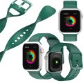 Silikonowy pasek do Apple Watch 38/40/41mm - Dark green