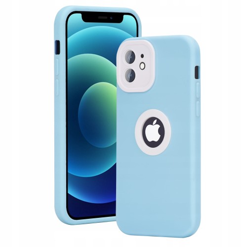ETUI COSMO CASE OCHRONA APARATU DO iPhone 12 - LIGHT BLUE