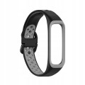 PASEK PERFOROWANY DO SAMSUNG GALAXY FIT 2 SM-R220 OPASKA, CZARNO -SZARY