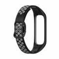 PASEK PERFOROWANY DO SAMSUNG GALAXY FIT 2 SM-R220 OPASKA, CZARNO -SZARY