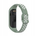 PASEK PERFOROWANY DO SAMSUNG GALAXY FIT 2 SM-R220 OPASKA, ZIELONO - BIAŁY