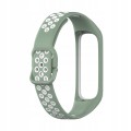 PASEK PERFOROWANY DO SAMSUNG GALAXY FIT 2 SM-R220 OPASKA, ZIELONO - BIAŁY