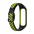 PASEK PERFOROWANY DO SAMSUNG GALAXY FIT 2 SM-R220 OPASKA, CZARNO - ZIELONY