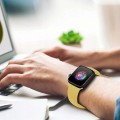 PASEK SILIKONOWY DO APPLE WATCH 38/40/41mm | LIGHT YELLOW