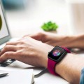 PASEK SILIKONOWY DO APPLE WATCH 42/44/45/49mm |  ROSE RED