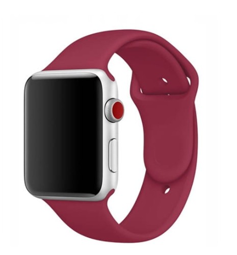PASEK SILIKONOWY DO APPLE WATCH 42/44/45/49mm |  ROSE RED