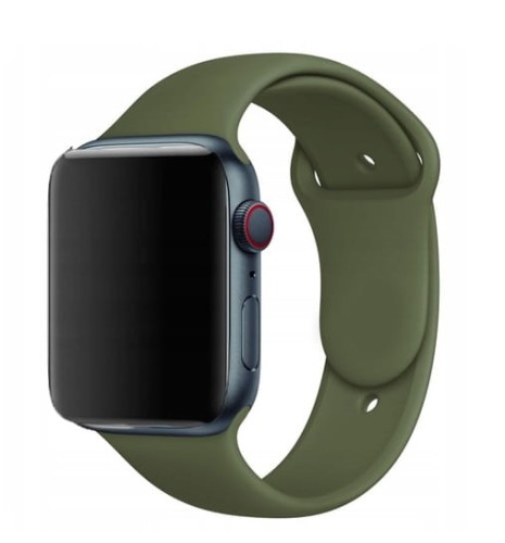 PASEK SILIKONOWY DO APPLE WATCH 42/44/45/49mm | KHAKI GREEN