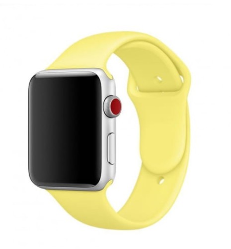 PASEK SILIKONOWY DO APPLE WATCH 38/40/41mm | LIGHT YELLOW