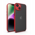 ETUI DO IPHONE 14 PLUS MATOWE CASE – OCHRONA APARATU I WZMOCNIONA OSŁONA, CZERWONY