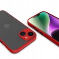 ETUI DO IPHONE 14 PLUS MATOWE CASE – OCHRONA APARATU I WZMOCNIONA OSŁONA, CZERWONY