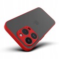 ETUI DO IPHONE 14 PRO MATOWE CASE – OCHRONA APARATU I WZMOCNIONA OSŁONA, CZERWONY