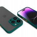 ETUI DO IPHONE 14 PRO MATOWE CASE – OCHRONA APARATU I WZMOCNIONA OSŁONA, ZIELONY