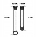 PASEK PERFOROWANY DO XIAOMI SMART MI BAND 8/9/10 | MINT - WHITE