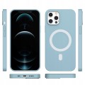 ETUI PREMIUM SILICONE MAGSAFE DO IPHONE 12 PRO MAX - BLUE