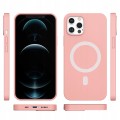ETUI PREMIUM SILICONE MAGSAFE DO IPHONE 12 PRO MAX - PINK