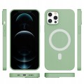 ETUI PREMIUM SILICONE MAGSAFE DO IPHONE 12 PRO MAX - MINT