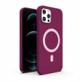 ETUI PREMIUM SILICONE MAGSAFE DO IPHONE 12 PRO MAX - PURPLE