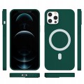 ETUI PREMIUM SILICONE MAGSAFE DO IPHONE 12 PRO MAX - GREEN