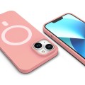 ETUI PREMIUM SILICONE MAGSAFE DO IPHONE 13 - PINK