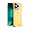 ETUI PREMIUM SILICONE MAGSAFE DO IPHONE 13 PRO - YELLOW