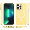 ETUI PREMIUM SILICONE MAGSAFE DO IPHONE 13 PRO - YELLOW