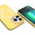 ETUI PREMIUM SILICONE MAGSAFE DO IPHONE 13 PRO - YELLOW