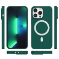 ETUI PREMIUM SILICONE MAGSAFE DO IPHONE 13 PRO - GREEN