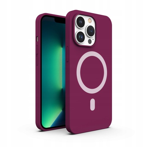 ETUI PREMIUM SILICONE MAGSAFE DO IPHONE 13 PRO - PURPLE