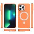 ETUI PREMIUM SILICONE MAGSAFE DO IPHONE 13 PRO - ORANGE