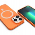 ETUI PREMIUM SILICONE MAGSAFE DO IPHONE 13 PRO - ORANGE
