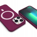ETUI PREMIUM SILICONE MAGSAFE DO IPHONE 13 PRO MAX - PURPLE