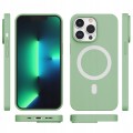 ETUI PREMIUM SILICONE MAGSAFE DO IPHONE 13 PRO MAX - MINT