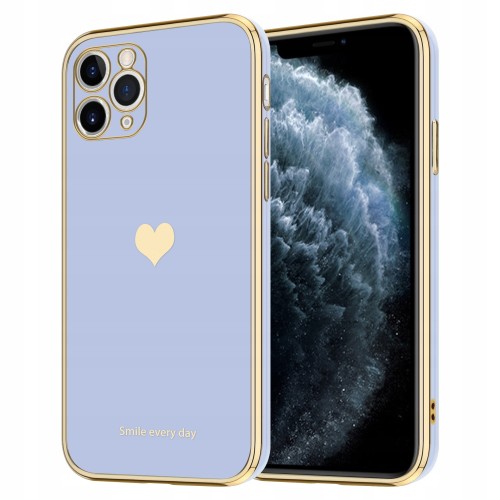 KOBIECE ETUI HEART DO IPHONE 12 PRO MAX | FIOLET