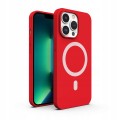 ETUI PREMIUM SILICONE MAGSAFE DO IPHONE 13 PRO MAX - RED