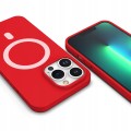 ETUI PREMIUM SILICONE MAGSAFE DO IPHONE 13 PRO MAX - RED