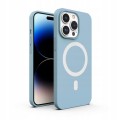ETUI PREMIUM SILICONE MAGSAFE DO IPHONE 14 PRO MAX - BLUE