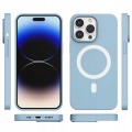 ETUI PREMIUM SILICONE MAGSAFE DO IPHONE 14 PRO MAX - BLUE