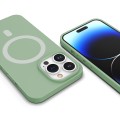 ETUI PREMIUM SILICONE MAGSAFE DO IPHONE 14 PRO MAX - MINT