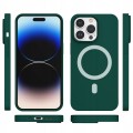 ETUI PREMIUM SILICONE MAGSAFE DO IPHONE 14 PRO MAX - GREEN