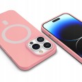 ETUI PREMIUM SILICONE MAGSAFE DO IPHONE 14 PRO - PINK