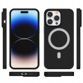 ETUI PREMIUM SILICONE MAGSAFE DO IPHONE 14 PRO - BLACK