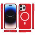 ETUI PREMIUM SILICONE MAGSAFE DO IPHONE 14 PRO - RED