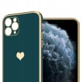 KOBIECE ETUI HEART DO IPHONE 12 PRO | ZIELONY
