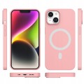 ETUI PREMIUM SILICONE MAGSAFE DO IPHONE 14 PLUS - PINK
