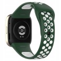 PASEK PERFOROWANY SPORTOWY DO XIAOMI REDMI WATCH 3 ZIELONO - BIAŁY 