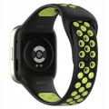 PASEK PERFOROWANY SPORTOWY DO XIAOMI REDMI WATCH 3 CZARNO - ZIELONY