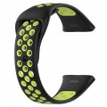 PASEK PERFOROWANY SPORTOWY DO XIAOMI REDMI WATCH 3 CZARNO - ZIELONY
